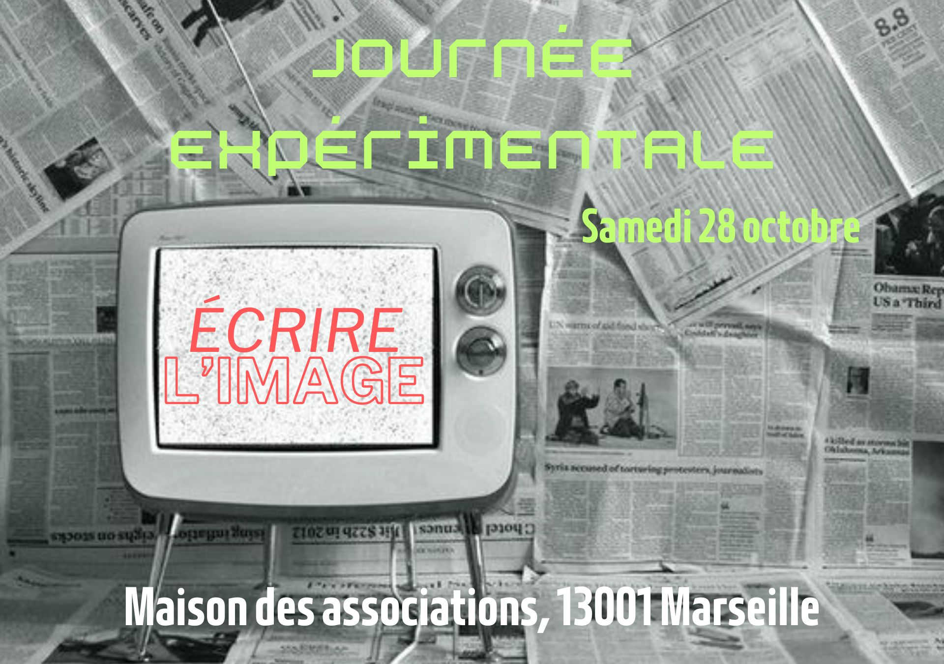 Journée expérimentale: Ecrire l’image