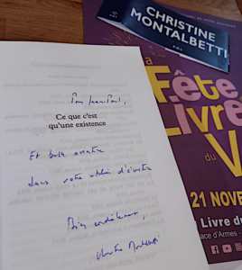 Dédicace C. Montalbetti